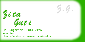 zita guti business card